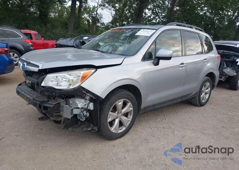 2015 Subaru Forester 2.5I Premium из США, поврежденный, VIN JF2SJADCXFH572379